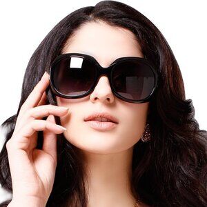 Women's Oversized Sunglasses - Black